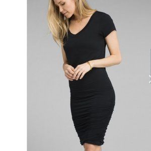 Prana Foundation Dress Black Modal Tencel  EUC